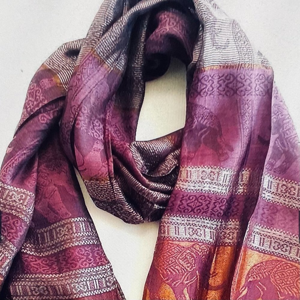 Pashmina Women's Long Silk Scarf/Wrap NWOT